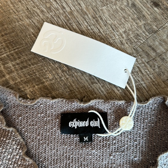 Dolls Kill Button Front Crop Top - Picture 2 of 4